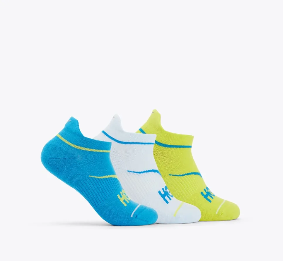 HOKA® No-Show Run Sock 3-Pack-diva blue / ice water / evening primrose