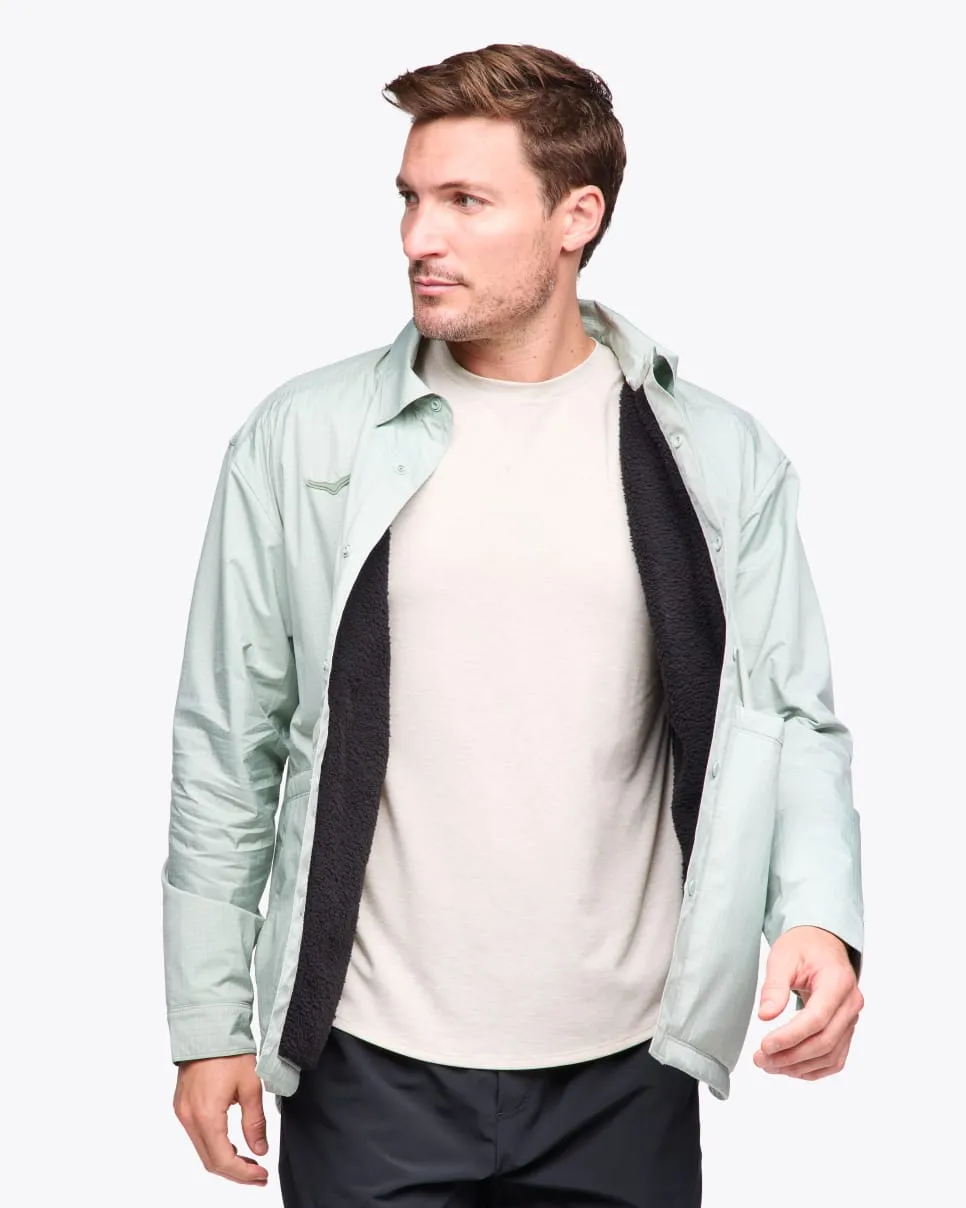HOKA® Outtrail Shirt Jacket-aloe vera - Image 5