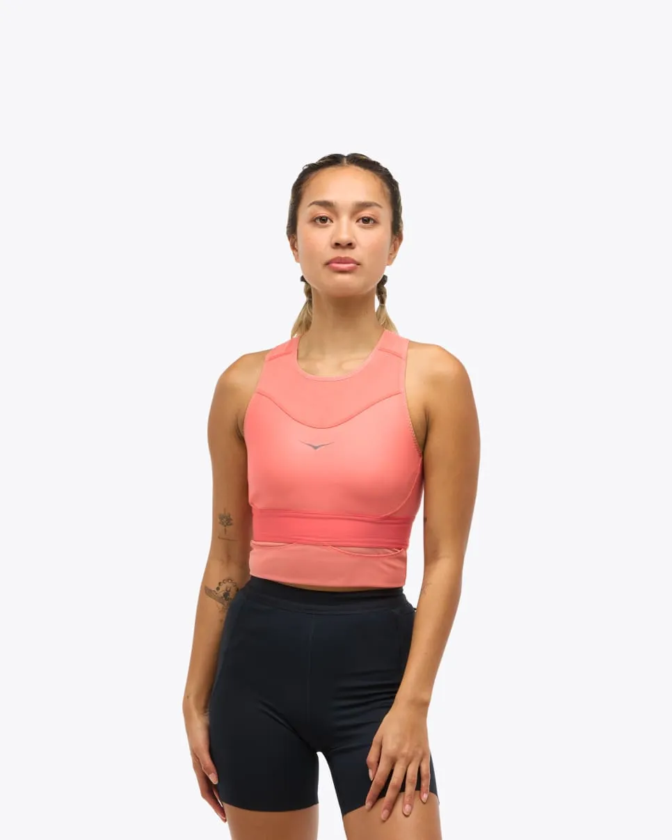 HOKA® Race Day Bra-grapefruit